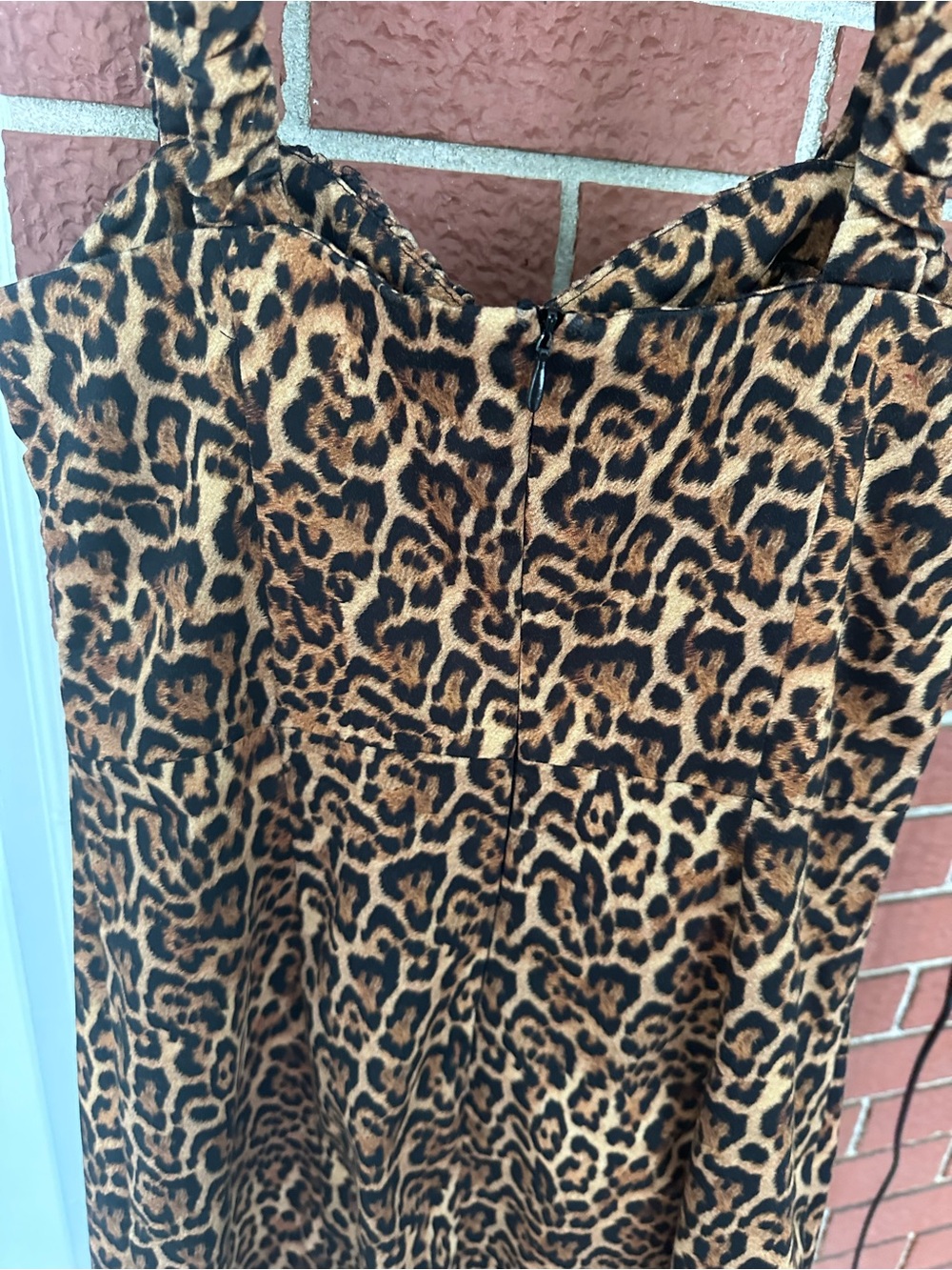 Zara Leopard Print Bustier Mini Dress | Size M | | Like New - Picture 7 of 9